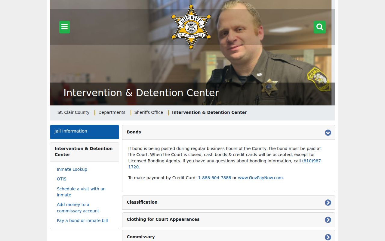 St. Clair County bond payment directions for traffic and bench warrant cases