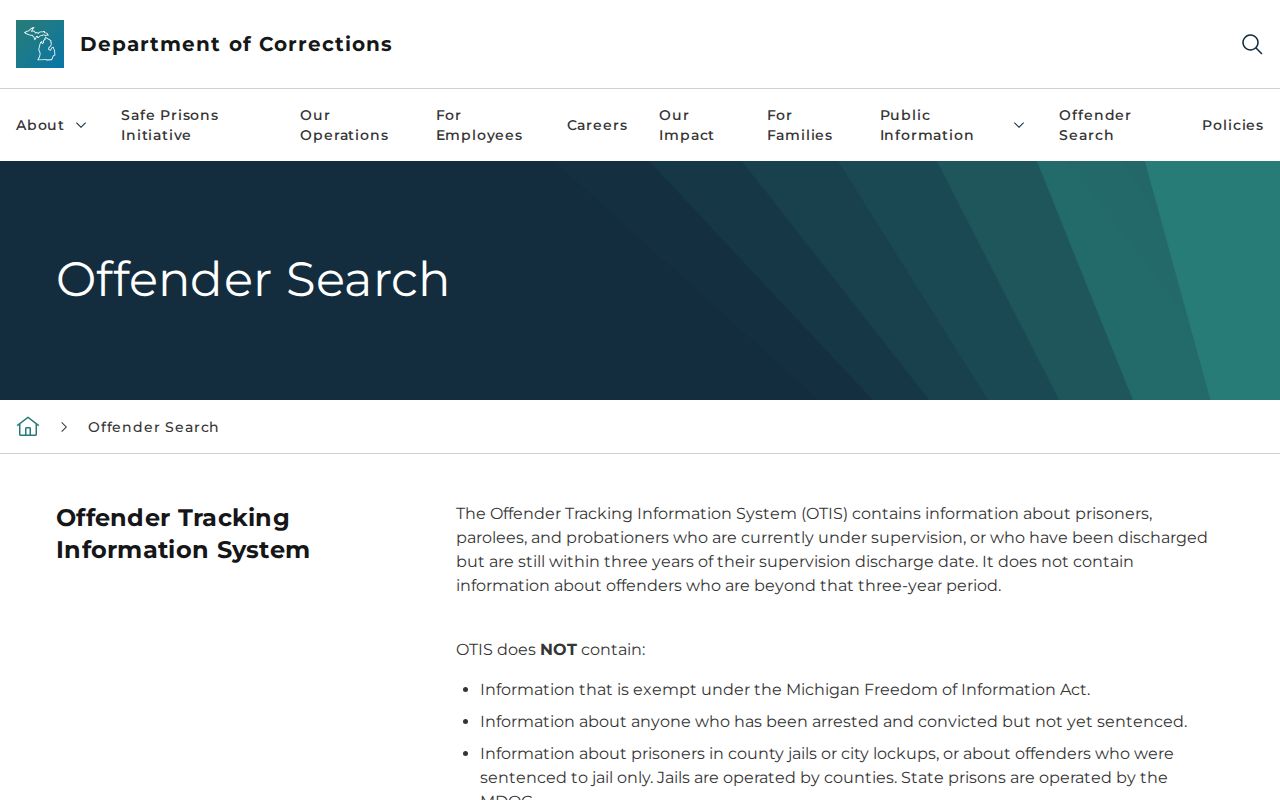 State supervision lookup disclaimer page compared with St. Clair County custody lists